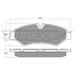 TOMEX Brakes Bremsbelagsatz, Scheibenbremse